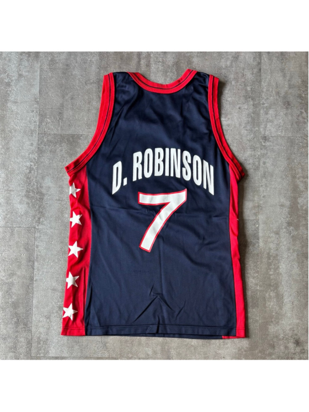 Vintage Champion Team USA Basketball Jersey #7 David Robinson Men’s Small - Picture 2 of 2